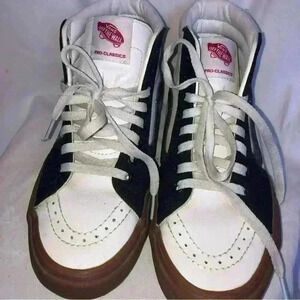 Black and White w/ Leopard Print Vans Unisex, Tag Sz 7 Men's